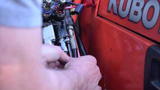 Husco Hydraulic Detent Replament and Fix on Kubota B7800 [upl. by Aicat]