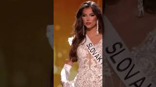 Miss Universe Slovak Republic Preliminary Evening Gown 71st MISS UNIVERSE [upl. by Dolph]