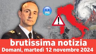 Avviso molto urgente Zone interessate da neve forti temporali e maltempo domani martedì [upl. by Peace272]