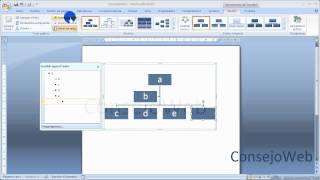 Word 2007 2010 Como hacer un organigrama en word [upl. by Helga]