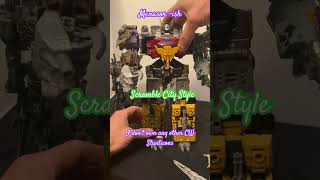 Menasor  Scramble City Style using KO Combaticon’sshort shorts shortvideo combiners toys [upl. by Elayor722]