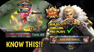 BE A PRO TIGREAL The BEST Tank Right Now  Mobile Legends [upl. by Alilahk954]