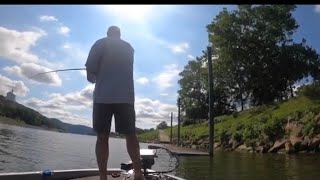 Bass Fishing the Kanawha River for the first time [upl. by Atteram]