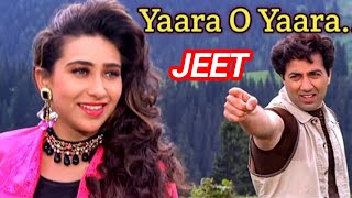 Yaara O Yaara Milna Humara  Movie Jeet  Sunny Deol And Karishma Kapoor [upl. by Chenee]