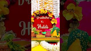 Appi ki haldi 💁❤️ haldi youtubeshorts shortvideo [upl. by Novat53]