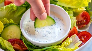 Easy Homemade Ranch Dressing Recipe [upl. by Fonville]