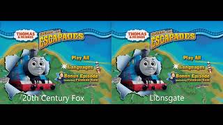 Engines and Escapades  US DVD Menu Comparison [upl. by Fira14]