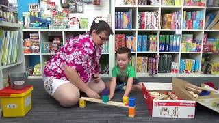 Let The Children Play Hape Quadrilla Marble Run Toy Review [upl. by Anieral721]