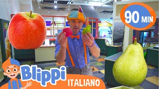 Blippi confronta mele e pere  Blippi  Moonbug Kids  Cartoni Animati [upl. by Aileve]