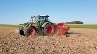 Weizen Säen 2018 mit Fendt Vario 724 und Horsch Express 3 KR [upl. by Middendorf944]