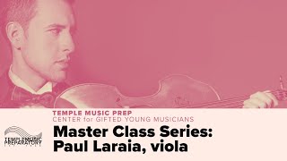 Center for Gifted Young Musicians Master Class with violist Paul Laraia [upl. by Piks]