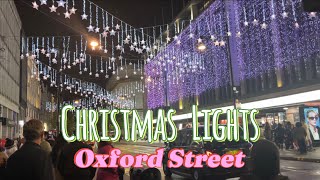 Christmas Lights at Oxford Street London [upl. by Paucker]