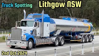 Truck Spotting Lithgow NSW 2nd Oct 2024 truck trucks [upl. by Aseiram603]