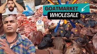 Wholesale GoatMarket Hyderabad Kachiguda  Boti150rs Bakra Mandi  Goat Market [upl. by Bubb]