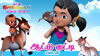 Tamil Kids Song  ஆட்டு குட்டி பாடல் சுட்டி கண்ணம்மா  Aattu Kutty Song Chutty Kannamma Tamil Rhymes [upl. by Adnertal]