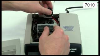 Victor Technology  How To Change A Printing Calculator Ink Ribbon [upl. by Ynez]