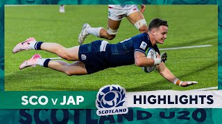 HIGHLIGHTS  Scotland v Japan  World Rugby U20 World Trophy 2024 [upl. by Aneloj]