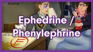 Ephedrine  Phenylephrine Mnemonic for Nursing Pharmacology NCLEX [upl. by Jammin]