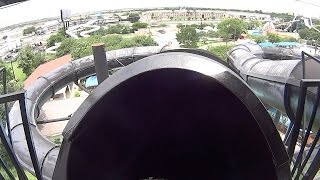 Starflight Water Slide at Splashtown San Antonio [upl. by Nylorahs]