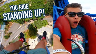 Riding One of the Worlds Craziest Drop Towers Acrophobia OnRide Reaction Six Flags Over Georgia [upl. by Chor678]