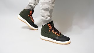 Nike Lunar Force 1 Duckboot ’18 Sequoia Sail on feet [upl. by Armillda]