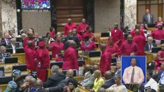 Watch Julius Malema roast Baleka Mbete SONA2017 [upl. by Adoree]