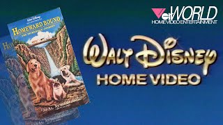 Walt Disney Home Video Homeward Bound The Incredible Journey VHS Trailer  1992 [upl. by Dael921]