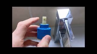 How a mixer tap plastic cartridge works Whats inside your faucet and can it be fixed [upl. by Tati]