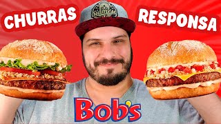 PROVANDO OS NOVOS BURGERS DE FRALDINHA DO BOBS  CHURRAS DE RESPONSA BOBS [upl. by Coheman]