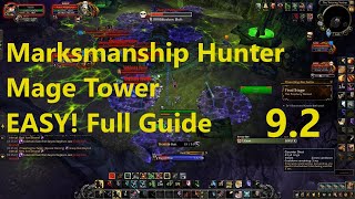 Marksmanship Hunter Mage Tower Challenge EASY Full Guide Thwarting the Twins  WoW Shadowlands 92 [upl. by Bianca]