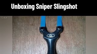 Unboxing Sniper Slingshot and Shooting Accuracy Test • ASMR [upl. by Enamart]