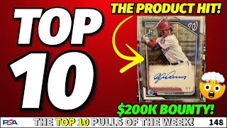 2024 BOWMAN BASEBALL RELEASE WEEK  TOP 10 PULLS OF THE WEEK  148 [upl. by Nylakcaj]