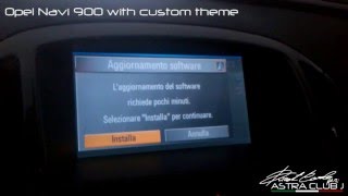 Opel Navi 900 with custom theme [upl. by Oloapnaig]