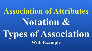 Types of Association Notation in association of attributes association of attributes in statistics [upl. by Bohlin248]