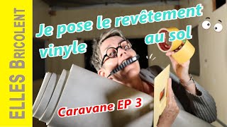 RENOVATION CARAVANE VINTAGE 1969 😎 EP 03  Le sol  ELLES Bricolent [upl. by Cohe]