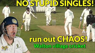 BIG RUN CHASE  More silly runouts DANs Fifty  BISONs onehanded BIG SIX Village Cricket [upl. by Christmas]