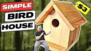 Build a Cedar Bird House for Just 3 🐦✨ [upl. by Ilram660]