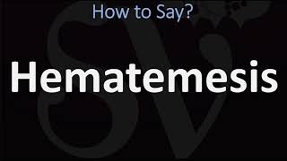 How to Pronounce Hematemesis CORRECTLY [upl. by Perni182]