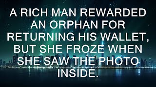 A Rich Man Rewarded An Orphan For Returning His Wallet But She Froze When She Saw The Photo Inside [upl. by Wohlert908]