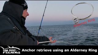 How to retrieve an anchor with an Alderney ring  Tuna Purse Fishing [upl. by Leiva]