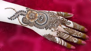 New stylish back hand mehndi design  Eid mehndi design  mehndi ka design  mehndi design  mehndi [upl. by Janey]