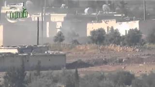 Syrian regime tank T55 killed with Konkurs ATGM [upl. by Otes]