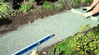 How to build a flagstone walkway part I [upl. by Dolora]