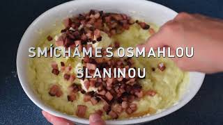 Recept na halušky s bryndzou a slaninou 60s video [upl. by Notgnillew]