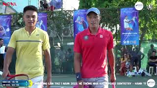 ĐÔI NAM 2400  Lý Hoàng Nam  Đắc Tiến vs Trịnh Linh Giang  Phạm Minh Tuấn  Tennis Phong Trào [upl. by Inahpets253]