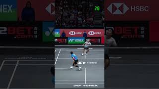 The best rally Jonatan Christie vs Anthony Sinisuka Ginting  All England Open 2024 MS F shorts [upl. by Boak]