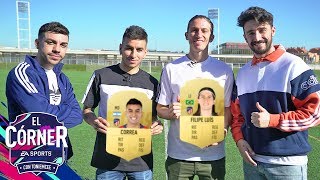 JUGADORES DEL ATLÉTICO DE MADRID REACCIONAN A SUS STATS  EL CÓRNER I FIFA19 [upl. by Gerrilee]