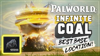 Palworld INFINITE Coal Farm  Palworld Best Base Location [upl. by Nyladnewg]