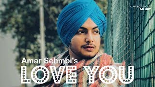 Love You  Amar Sehmbi  Punjabi Romatic Song [upl. by Eirrab]