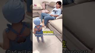 The Fruit That Dad Ate Fell On The Ground funny baby cute comedy cutebaby newborn love memes [upl. by Towbin]